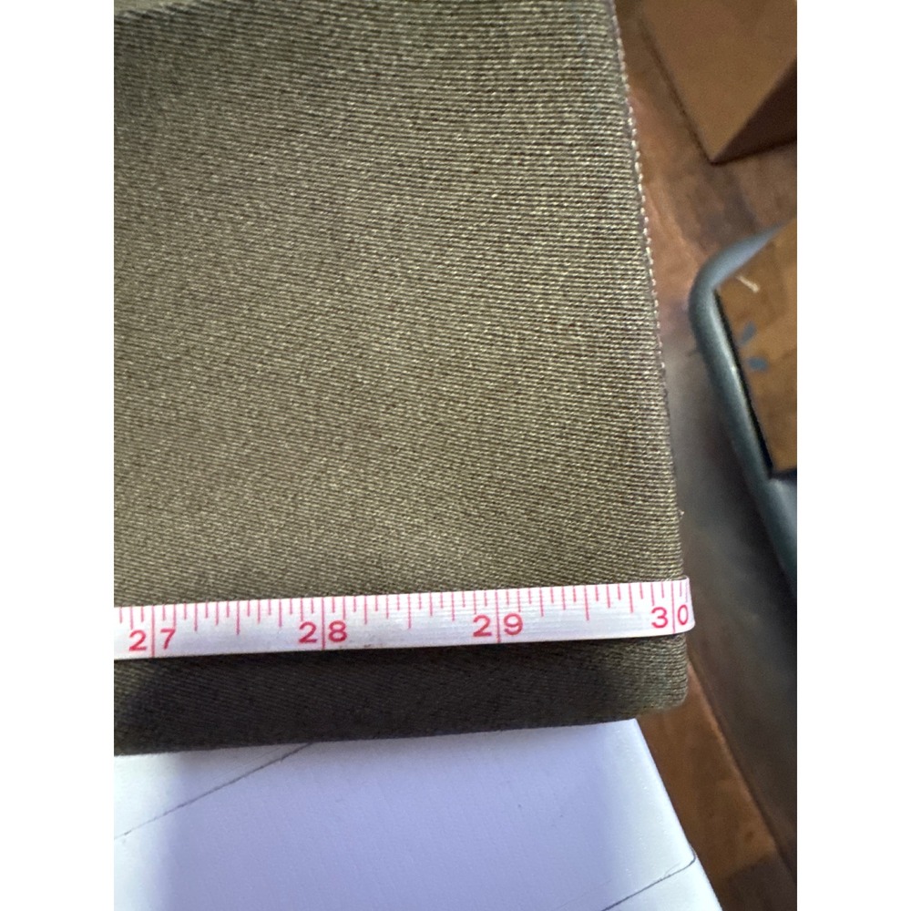 Siroset Trousers Mens 31x29 Olive Green Excellent Pure Virgin Wool Button Fly - Picture 6 of 7